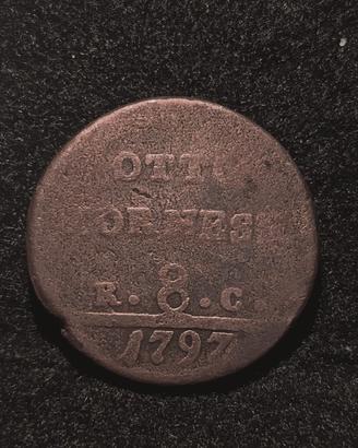 moneta da 8 Tornese del 1797