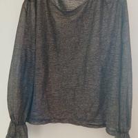 Maglia con retine metalizzata