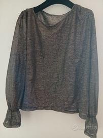 Maglia con retine metalizzata