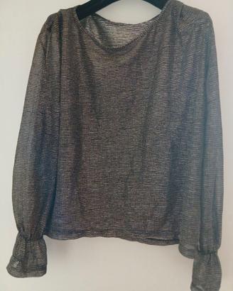 Maglia con retine metalizzata