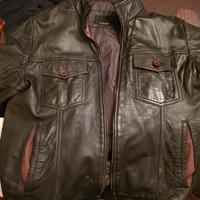 giubbino 100% pelle da uomo Large