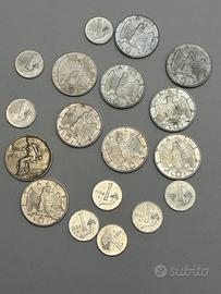 Collezione 18 monete 1 Lira Italia 1922/1955