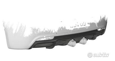 DIFFUSORE POSTERIORE VW GOLF 6 R Scarico CENTRALE