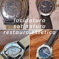 Restauro estetico lucidatura satinatura orologi