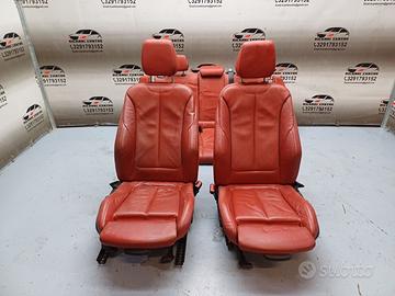 Set sedili in pelle rossa bmw serie 1 f20 m sport