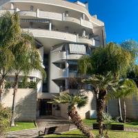 Piano rialzato con ampio patio esterno e garage