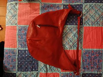 borsa in Pelle Rossa