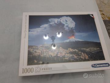 puzzle che rappresento un vulcano mille pezzi.