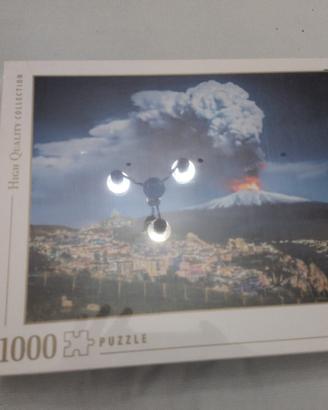puzzle che rappresento un vulcano mille pezzi.