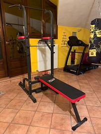 Attrezzo multifunzione con panca