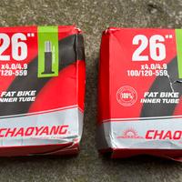 2 Camere d’aria 26x4.0 - Fat bike valvola 33 mm