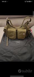 Borsa Pinko Cargo Hobo Nylon Verde Militare