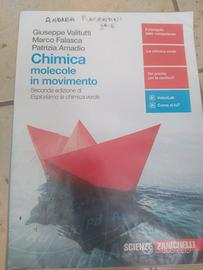 Libro chimica molecole in movimento