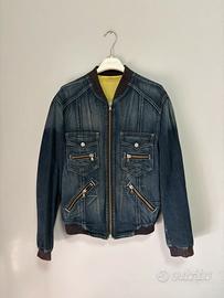 Giacca bomber in denim Dolce & Gabbana vintage y2k