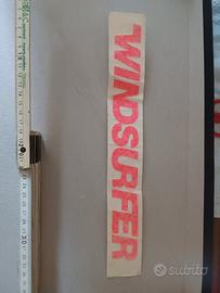 adesivo vintage anni 70 80 windsurf 