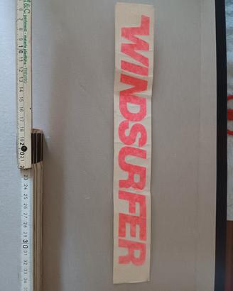 adesivo vintage anni 70 80 windsurf 