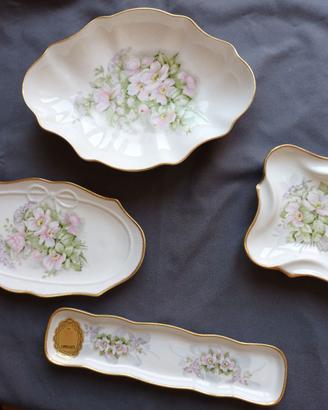 Lotto 4 pezzi porcellana Limoges vintage