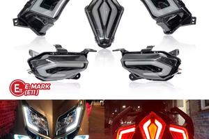 Luci LED Yamaha T Max 530 2012-2016 Fumè Omologate