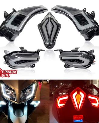 Luci LED Yamaha T Max 530 2012-2016 Fumè Omologate
