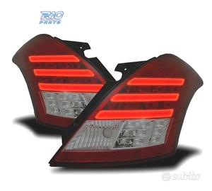 FANALI SUZUKI SWIFT 10-17 BAR LED ROSSO FUMÉ
