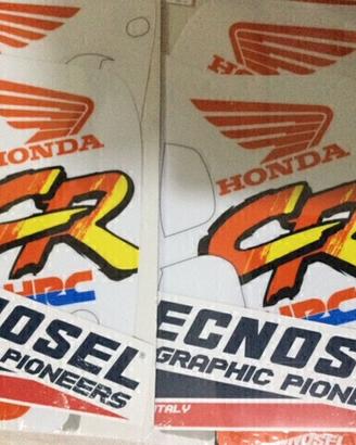 Kit grafiche tecnosell per honda cr 125 250 90-92