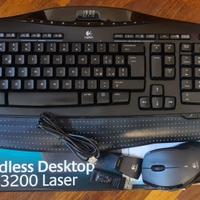 Tastiera Logitech MX3200 + Mouse laser senza fili