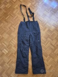 Pantaloni da sci uomo neri taglia XL