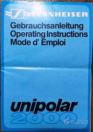 Manuale istruz. Cuffie Sennheiser Unipolar 2000