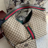 Borsa tote Gucci Giglio GG da donna