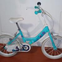 bicicletta numero 16 di Frozen bici da bambina