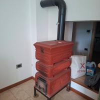 stufa a legna in cotto