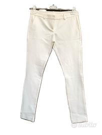 Pantaloni bianchi a sigaretta PAOLA FRANI -