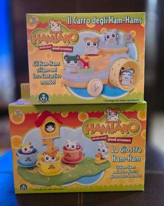 Lotto Hamtaro Giostra + Carro Nuovi Sigillati