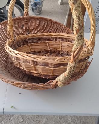 cesti in paglia con manico
