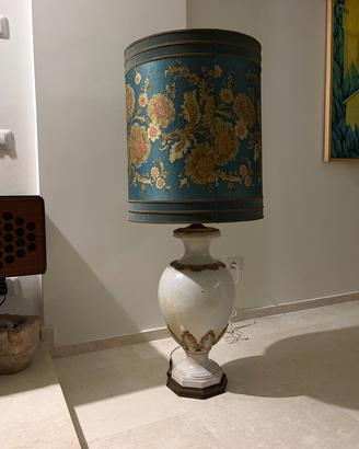 Lampada da terra broccato