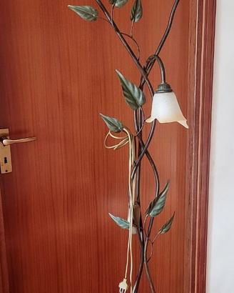 Lampada da terra classica con 3 luci calla  foglie