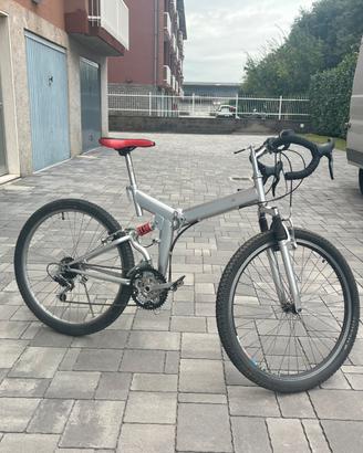 Bicicletta mountain bike pieghevole gravel