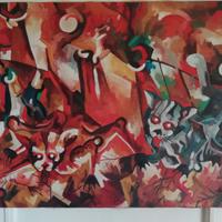 dipinto olio Alfio Presotto (1941)