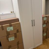 Armadio bianco alto – 2 moduli