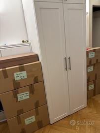 Armadio bianco alto – 2 moduli