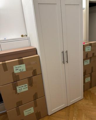 Armadio bianco alto – 2 moduli