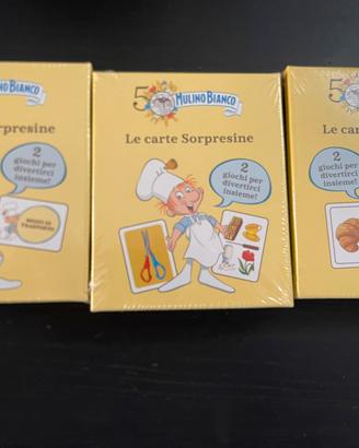 Lotto 3x le carte sorpresine Mulino Bianco 50 anni