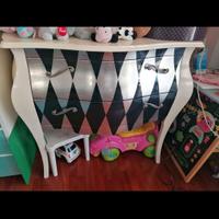 Consolle bombata barocca moderna