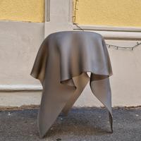 Tavolino Foulard in vetro Reflex