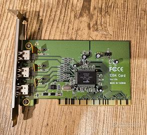 Scheda PCI 1394 Firewire 3 porte