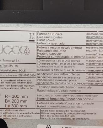 Stufa a pellet mod. 11KW SOLE  Punto Fuoco