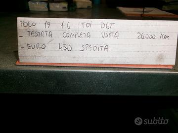 Testata volkswagen polo 1.6 tdi tipo dgt