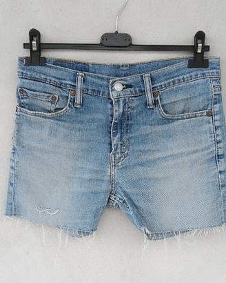 Shorts denim donna Levi's 511, tg IT 46, turchese 