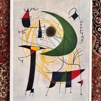 RIPRODUZIONE DIPINTO MIRO' - LA LUNA VERDE -