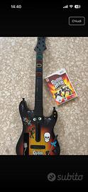 Chitarra + gioco Guitar hero per wii